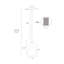 Mini-luminaire suspendu 1 lumière pour îlot de cuisine moderne Globel Mercury