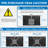 Mount-It Black Tilt Ceiling Mount Holds up to 44lbs