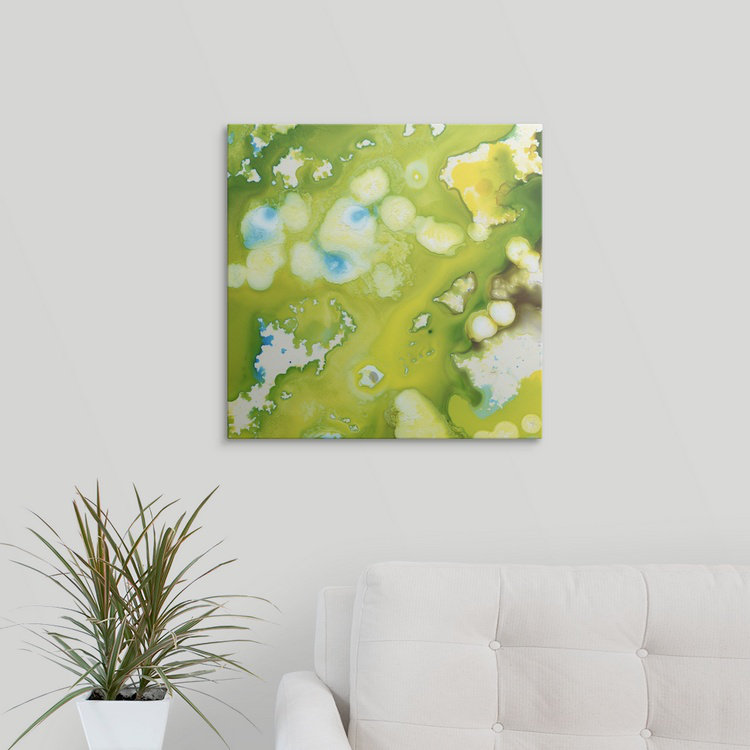 « i », reproduction d’impression jennifer Satellite, H 35 po x l 35 po x P 1,5 po, Toile