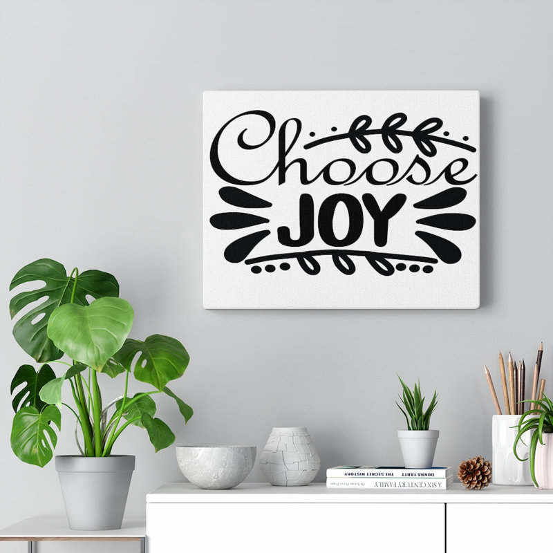 Choose Joy - Wrapped Canvas Print