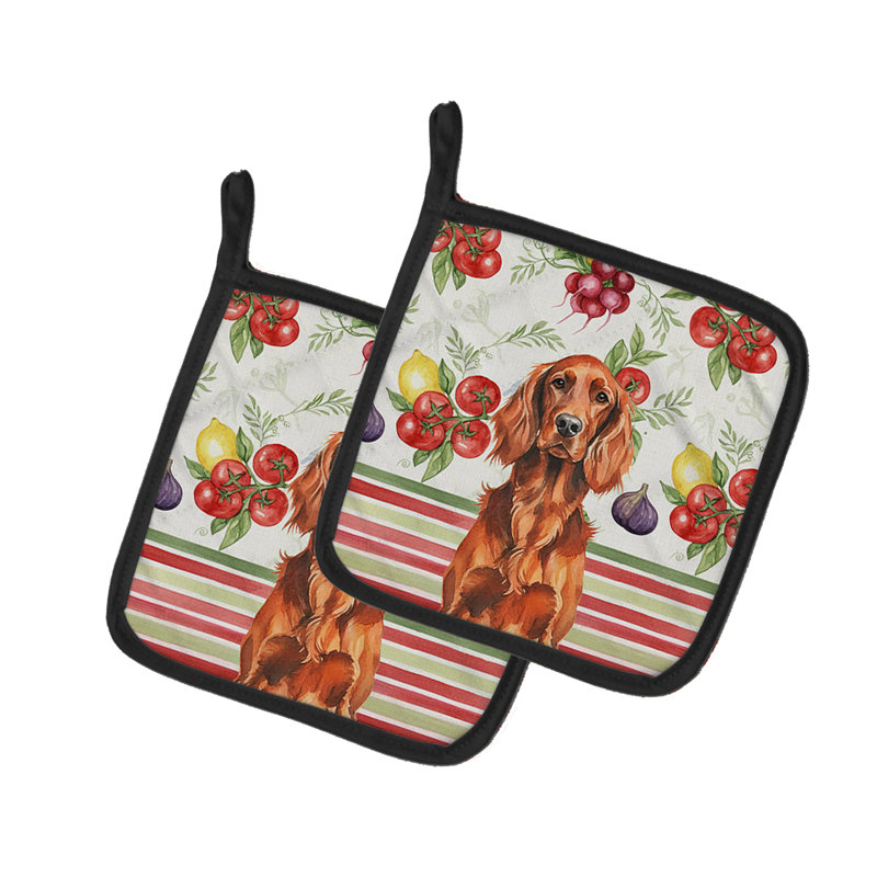 Paire de porte-casseroles à légumes Irish Setter