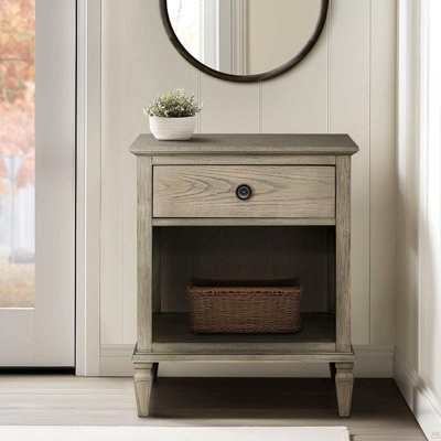 Table de chevet gris récupéré