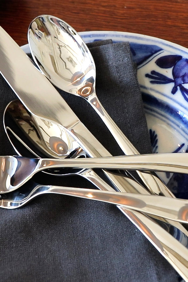 matt silver metal spoons- small (set of 6) - Ellementry