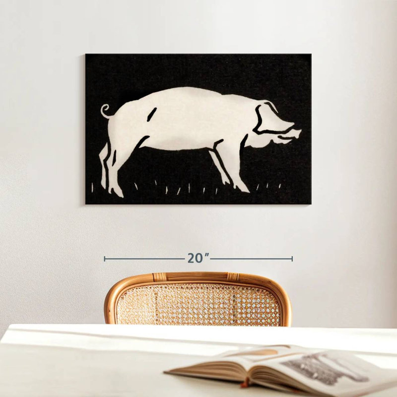 Crowle Pig 1923, 16" H x 24" W