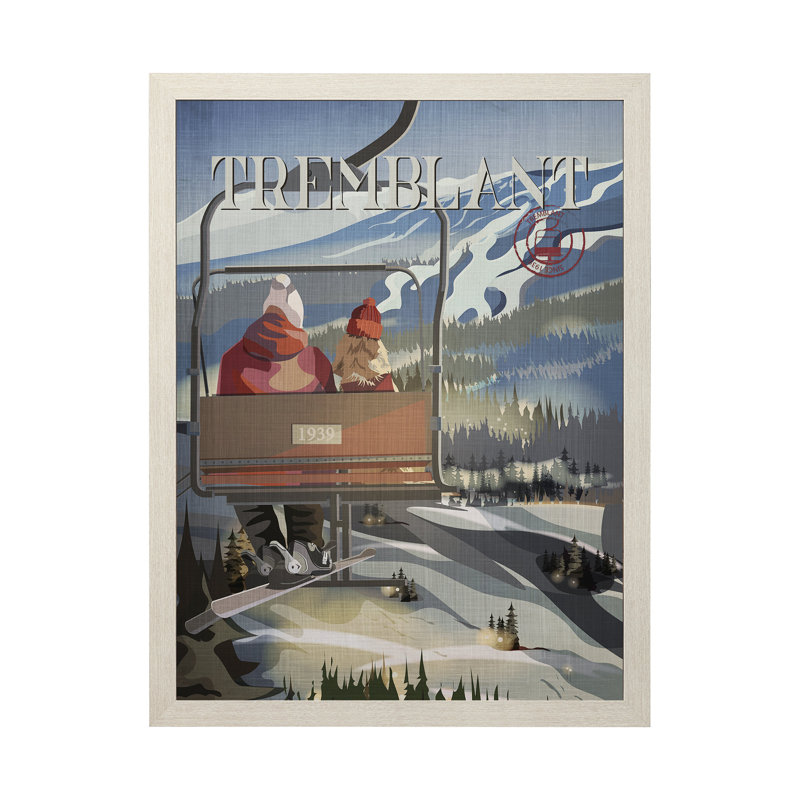 Série d'art «Go Go Canada» de Québec, H 43 po x l 33 po x P 1,5 po, Cadre photo brun simple, Sans mat