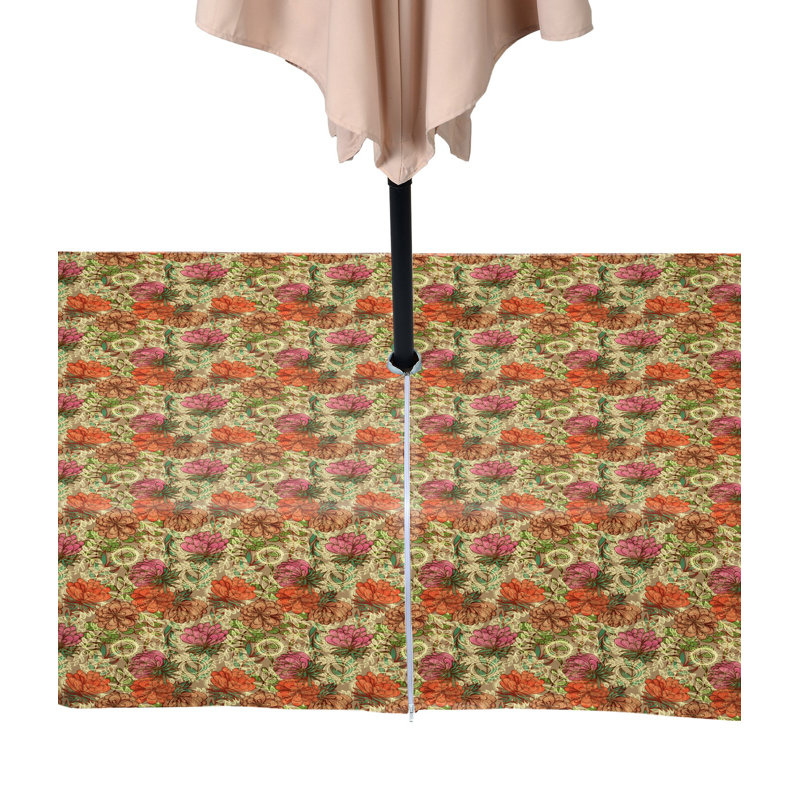 Elettra Flowers Water Repellent Tablecloth, 120" x 60"