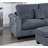 Contemporary Dark Gray 3Pc Sectional Set Corduroy Upholstered LAF Sofa RAF Chaise Ottoman L-Sectional Living Room Furniture-2115801849