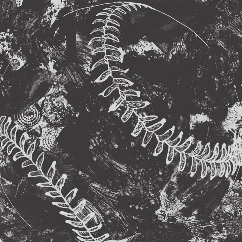 Baseball, Charcoal, Black