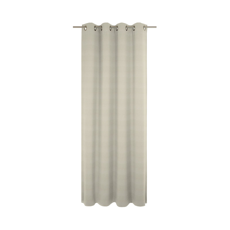 Wybron Little Parrot Eyelet Opaque Curtain, Pale Golden Rod, 145 W x 245 D cm