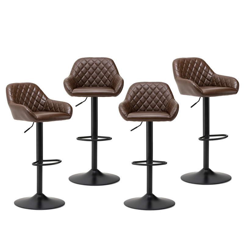 Tabouret de bar Azarie, Brun