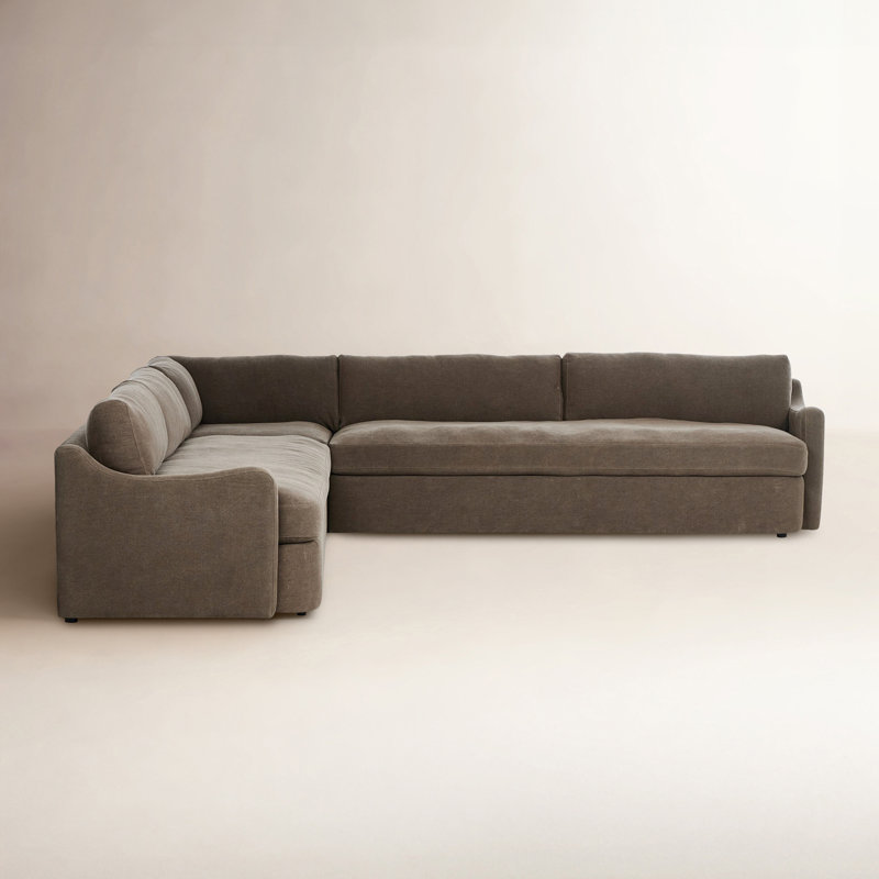Aurelia 3-Piece Sectional, Broadway Coffee Linen 
