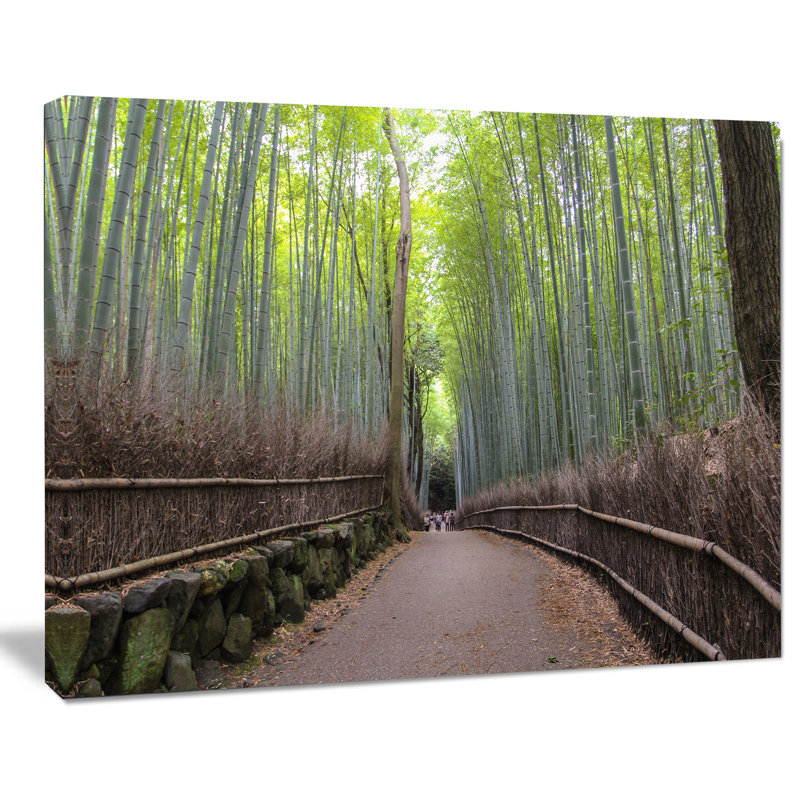 Arashiyama Bamboo Path Japan Landscape Canvas Print 12" x 20"