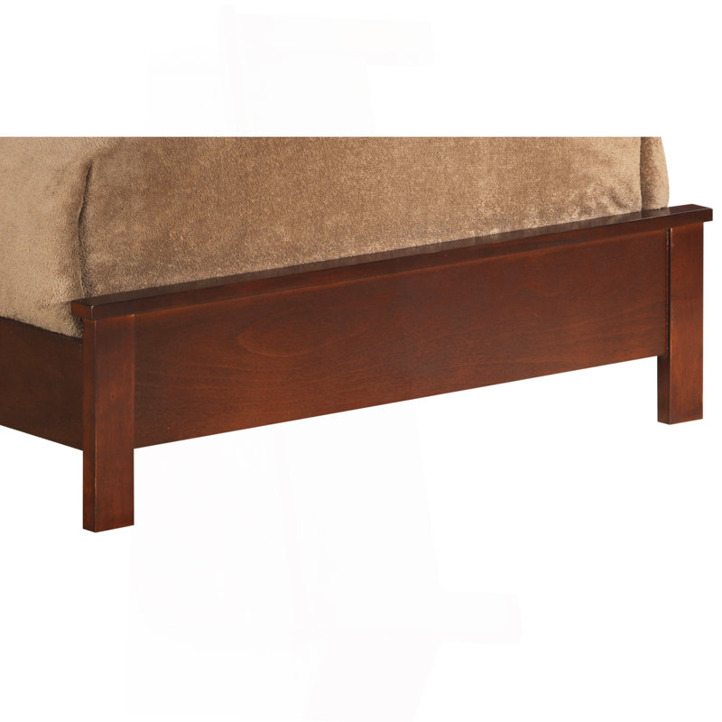 Charming Twin Bed With Cherry Finish