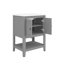 Meuble-lavabo moderne 24 po avec lavabo en céramique élégant et tablette ouverte-1145715994