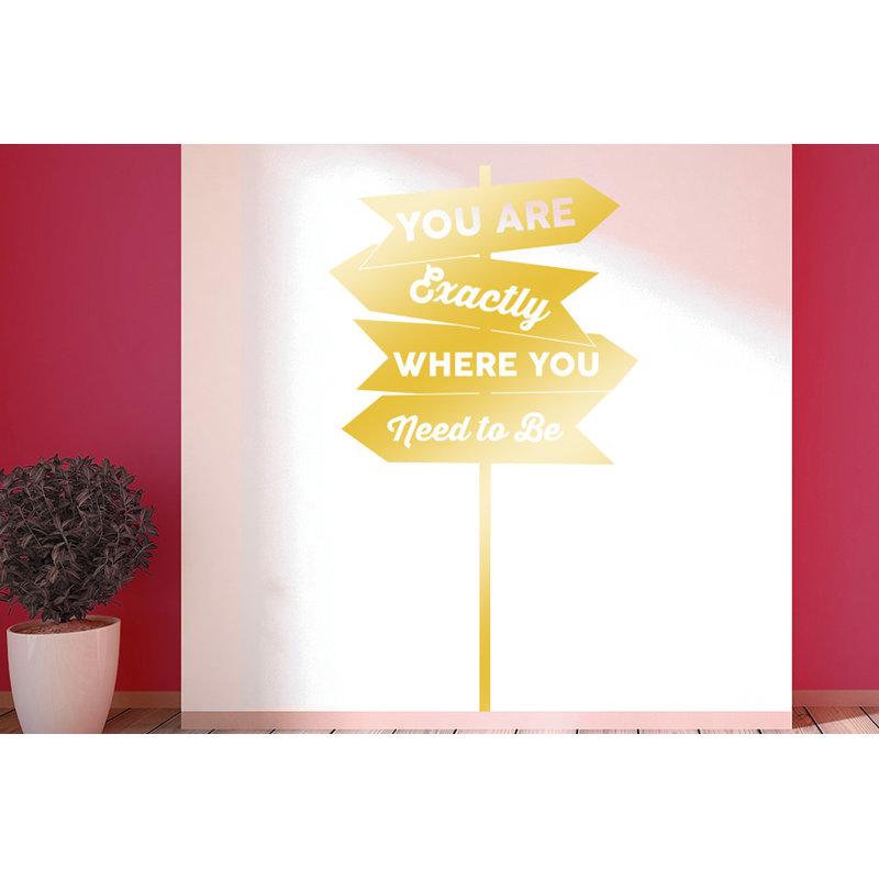 Wall Decal, Shiny Gold