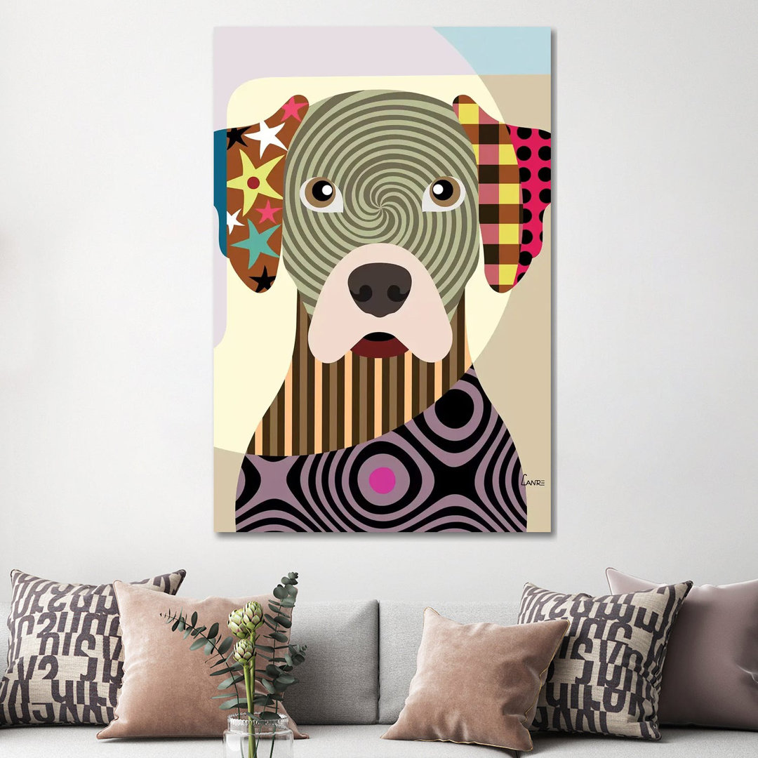 Rhodesian Ridgeback by Lanre Studio - Wrapped Canvas Print