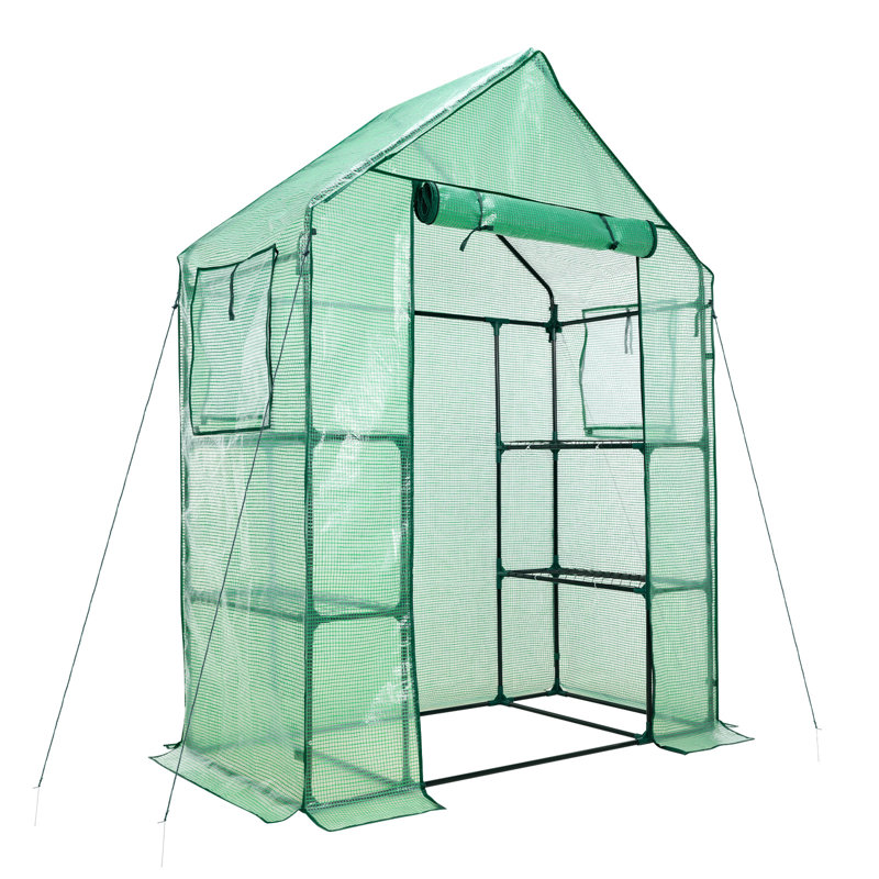 Aoodor Walk-in Greenhouse with 4 Shelves, 4.7' W x 2.5' D