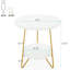 18.7” Round Faux Marble End Table (Only Including Table)