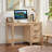 48'' Farmhouse Executive Desk With Storage, Wooden Home Office Desk With Drawer And Vintage Handle, Large Computer Writing Desk For Study, Bedroom, Living Room-238923376