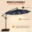 Parasol d'extérieur en porte-à-faux à DEL 10 pi-1223539211