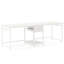 Bureau d'ordinateur rectangulaire avec tablette ouverte et crochet latéral-1190590253