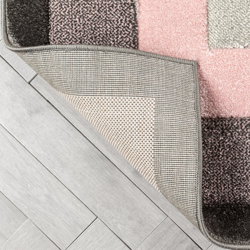 Astrid Geometric Synthetic Area Rug, Runner 67 x 220 cm