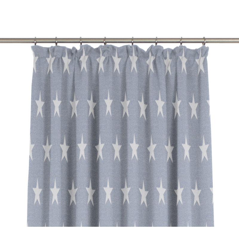 Marple Room Darkening Curtain Single Panel, Blue, 135 W x 245 D cm