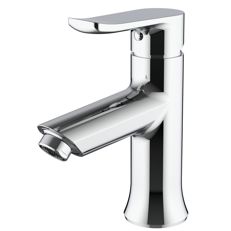 Robinet pour salle de bain à un trou, Chrome poli