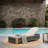 Acacia Wood Chaise Lounge - Adjustable Backrest with Water-Resistant Cushion - Poolside & Patio Lounger-678374725