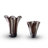 Jennabel Striped Handblown Glass Table Vase Set-2130180514-2130180516