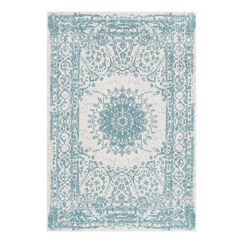Ornate Lamotte Indoor/Outdoor Area Rug, Rectangle 6'1" x 9'