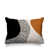 Orange brûlé / noir / blanc cassé