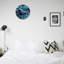 Horloge murale ronde 12 po x 12 po Blue Sea Turtle