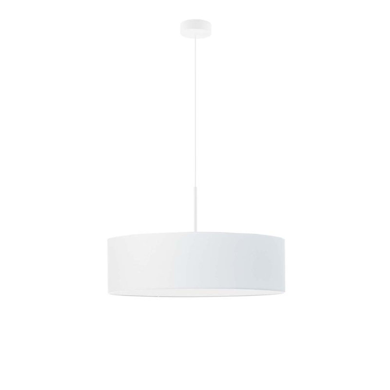 Aubrionna 4 - Light Drum Pendant, White, White
