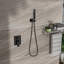 Douchette de plafond de 10 pouces - Bronze huilé avec poignée et débit d'eau réglables 1,8 gal/min