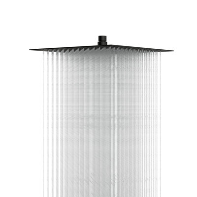 12 Inch Stainless Steel Shower Head, Square