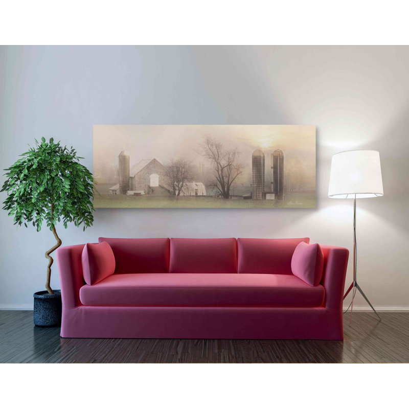 «Old Stone Barn» par Lori Deiter, art mural sur toile, H 20 po x l 60 po x P 1,5 po