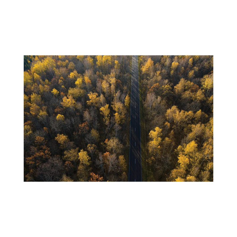 Road 1 Piece Wrapped Canvas Wall Art, 30.48 cm H x 45.72 cm W