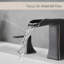 Robinets de salle de bain pour lavabo à 3 trous avec robinet à double poignée à levier unique et robinet à 3 trous avec robinet escamotable-115721089