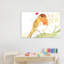 Robin avec coquelicot - reproduction d'art-52990434-52990435-52990438