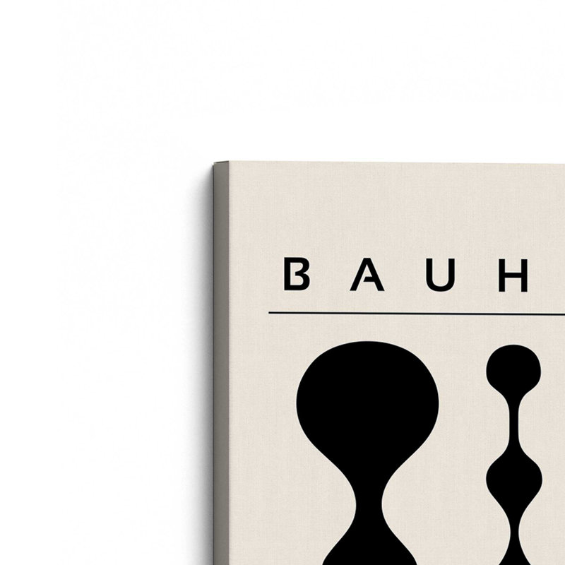 Bauhaus à géométrie liquide, Toile tendue, H 36 po x l 24 po x P 1,25 po