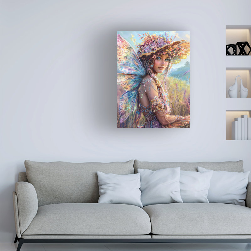 Art sur toile «chapeau» de Bonny, H 19 po x l 14 po