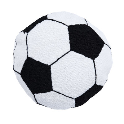 Soccer Ball Shaped Hooked Pillow