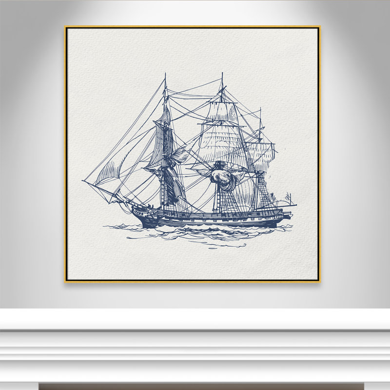 «Into the Sea III» par Kimberly Allen, Or, H 46,5 po x l 46,5 po