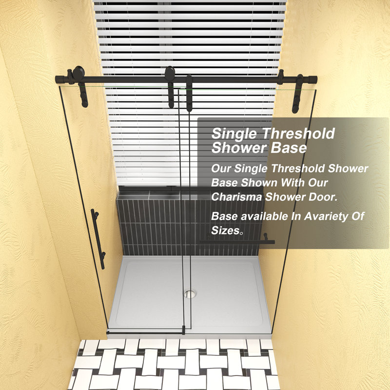 48 in. x 32 in. single Threshold Shower Pan Base In High Glossy White With Center Hand Drain,acrylic Shower Pan For Bathroom