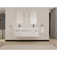 Meuble-lavabo mural de 60 po avec lavabo, lavabo double en résine à rebords épais, ensemble KD-2009717835