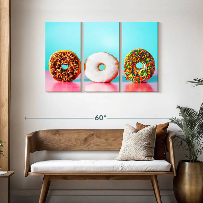 Doughnut Trio, 28" H x 45" W