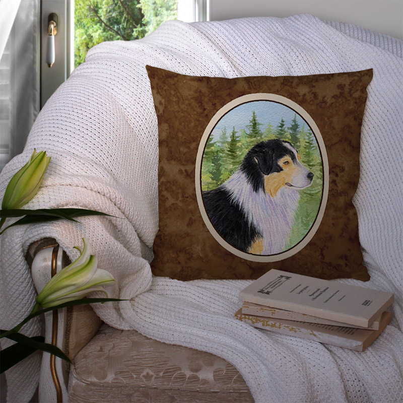 Coussin décoratif intérieur/extérieur brun moderne australian berger