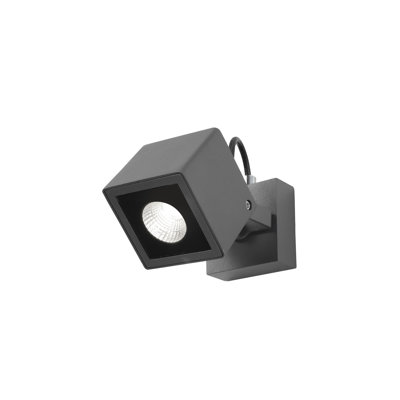 Focus 12cm H Integrated LED Outdoor Armed Sconce