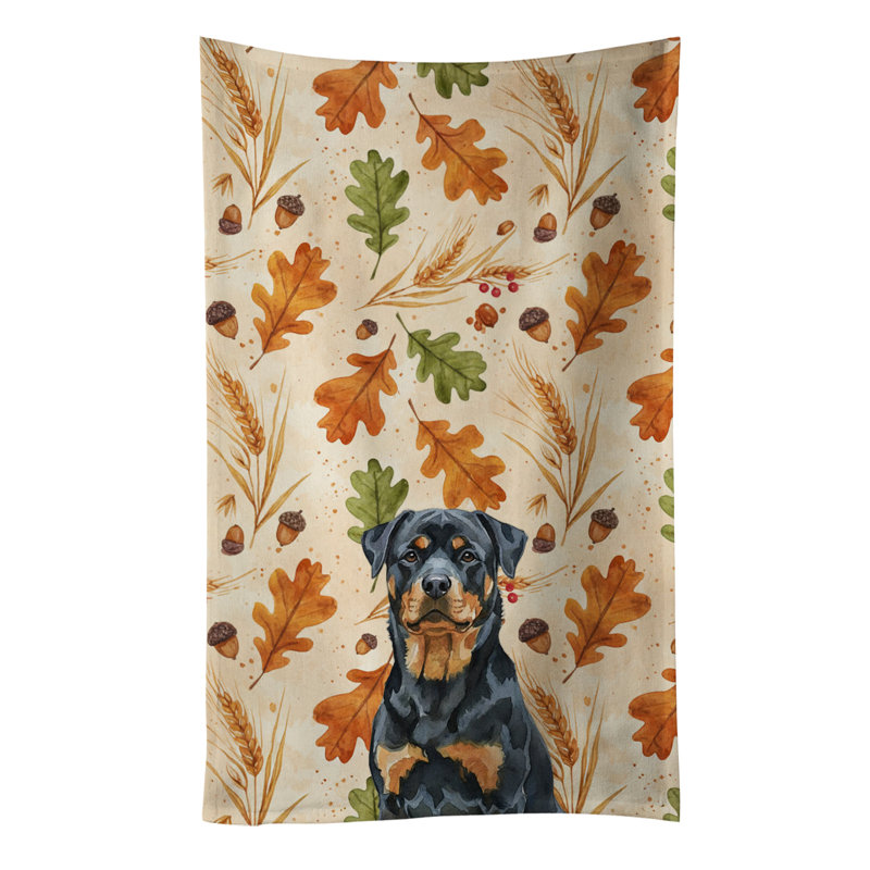 Serviette de cuisine tricolore Sheltie, Rottweiler